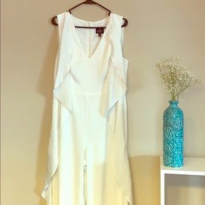 Adrianna Papell white jumpsuit